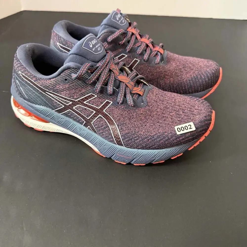 Asics GT-2000 10 Womens Running Shoes Blue Pink Stability Sneakers 1012B045‎ 7.5